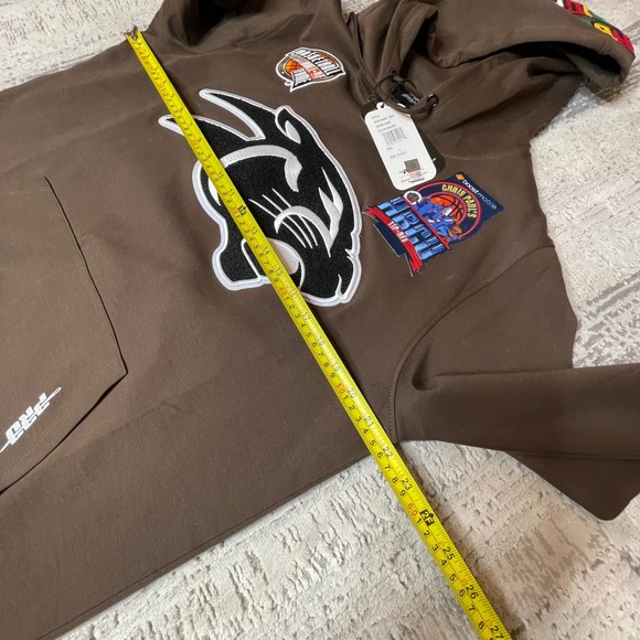NWT PRO Standard Brown HBCU Basketball Hall of Fame Chris Paul Hoodie Mens LARGE - Picture 11 of 12